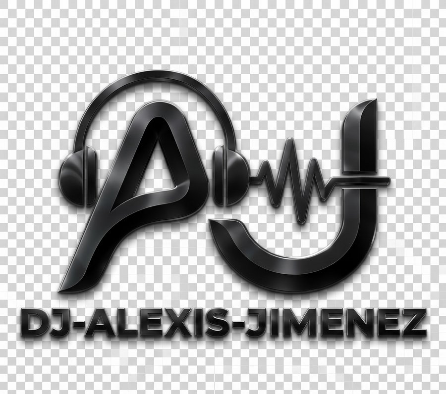 Logo de DJ Alexis Jimenez en variante negra