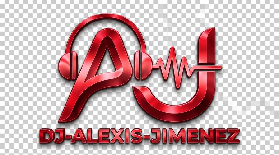 Logo de DJ Alexis Jimenez en variante roja