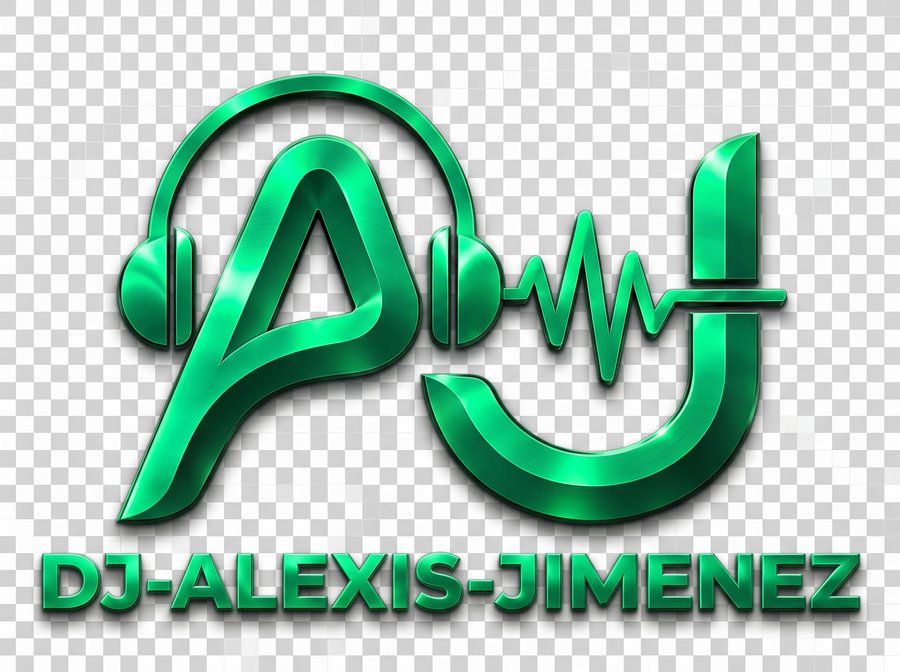 Logo de DJ Alexis Jimenez en variante verde